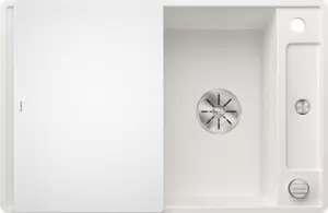 Кухонная мойка Blanco Axia III 45 S-F (белый, стеклянная доска) фото