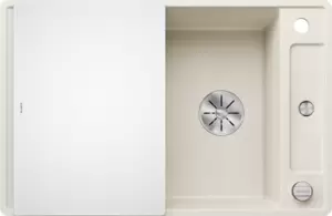 Кухонная мойка Blanco Axia III 45 S-F (мягкий белый, стеклянная доска) фото