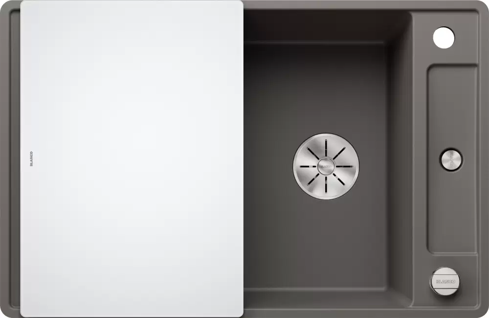 Blanco Axia III 45 S-F (вулканический серый, стеклянная доска)