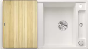Кухонная мойка Blanco Axia III 5 S (белый, деревянная доска) фото