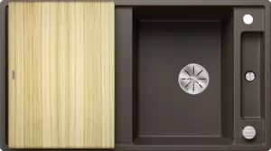 Кухонная мойка Blanco Axia III 5 S (кофе, деревянная доска) фото