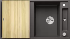 Кухонная мойка Blanco Axia III 5 S (серый камень, деревянная доска) фото