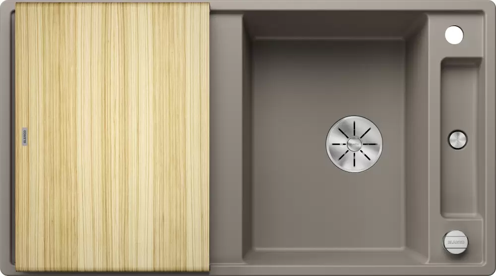 Blanco Axia III 5 S (трюфель, деревянная доска)