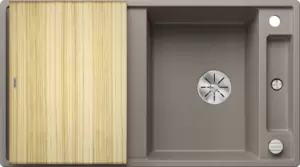 Кухонная мойка Blanco Axia III 5 S (трюфель, деревянная доска) фото