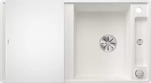 Кухонная мойка Blanco Axia III 5 S-F (белый, стеклянная доска) фото