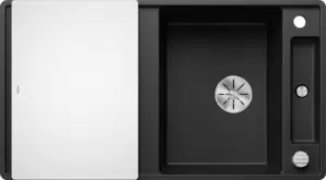 Кухонная мойка Blanco Axia III 5 S-F (черный, стеклянная доска) фото