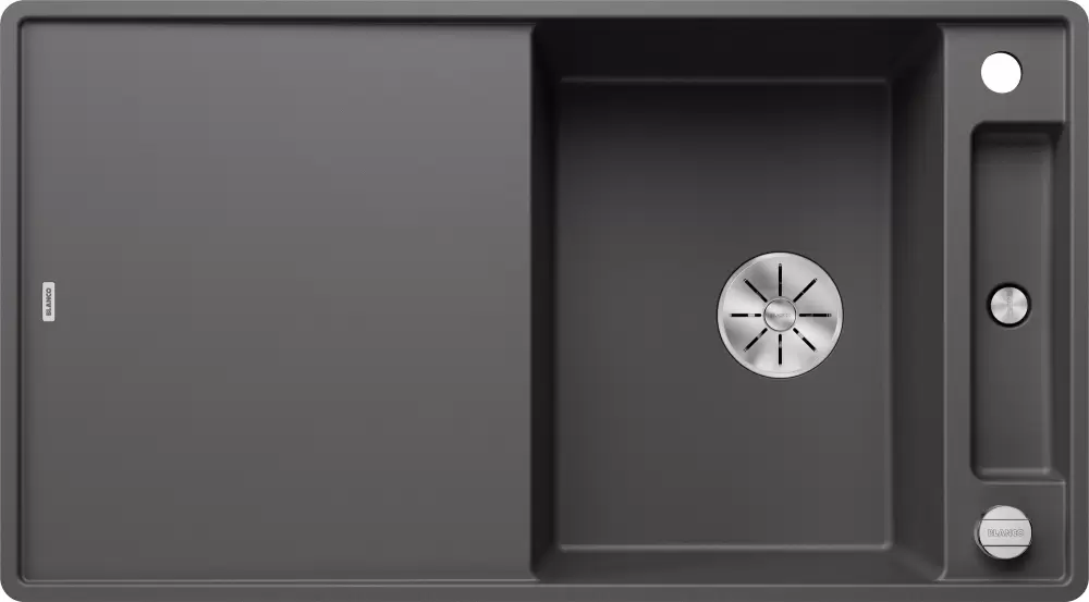 Кухонная мойка Blanco Axia III 5 S-F (серый камень, деревянная доска) фото