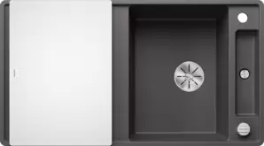 Кухонная мойка Blanco Axia III 5 S-F (серый камень, стеклянная доска) фото