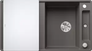 Кухонная мойка Blanco Axia III 5 S-F (вулканический серый, стеклянная доска) фото