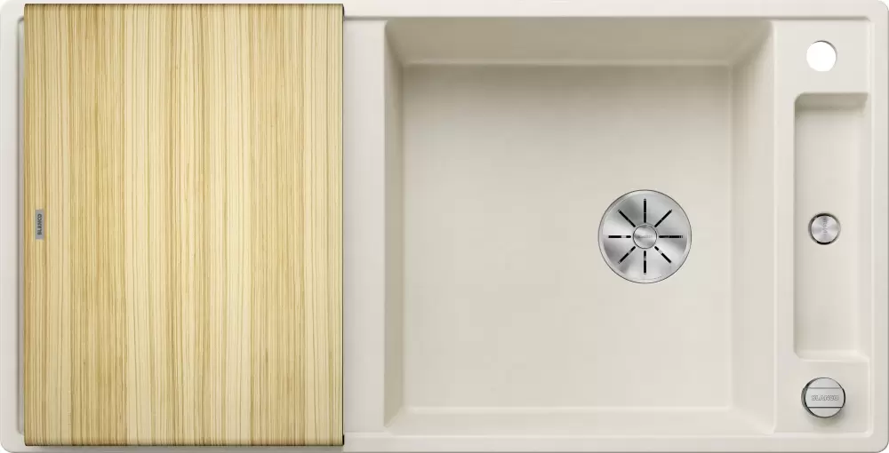 Blanco Axia III XL 6 S (мягкий белый, деревянная доска)
