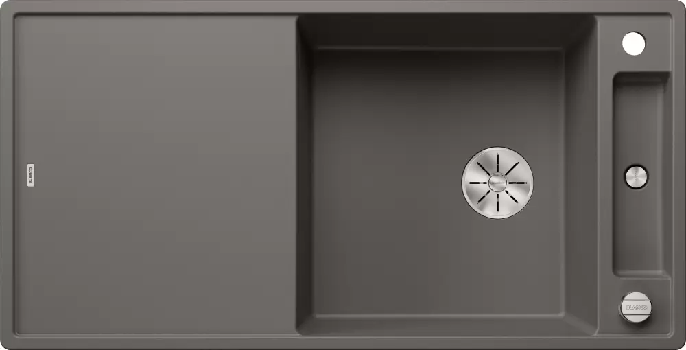 Кухонная мойка Blanco Axia III XL 6 S (вулканический серый, деревянная доска) фото