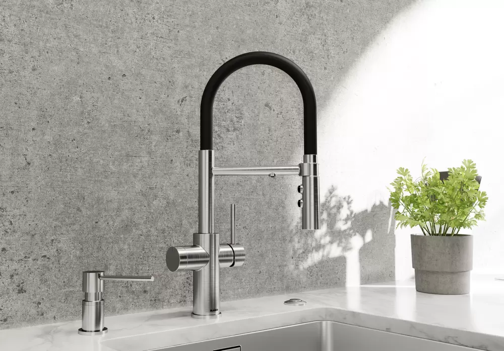 Смеситель Blanco Catris-S Flexo Filter (нержавеющая сталь) фото 3