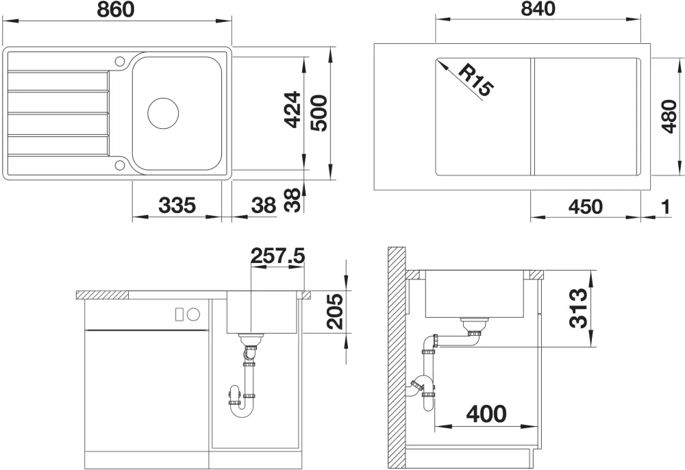 Кухонная мойка Blanco Classimo 45 S-IF фото