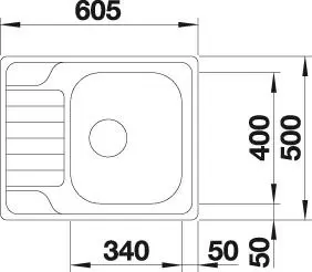 Кухонная мойка Blanco Dinas 45 S Mini (матовый, с клапаном автоматом) фото