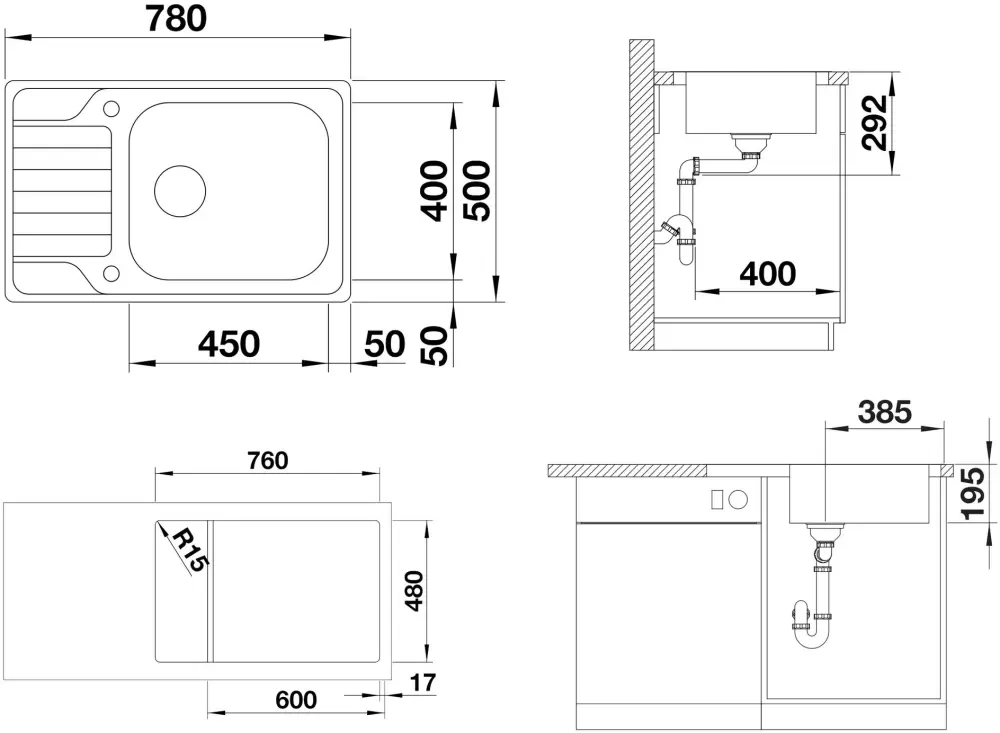 Кухонная мойка Blanco Dinas XL 6 S Compact фото