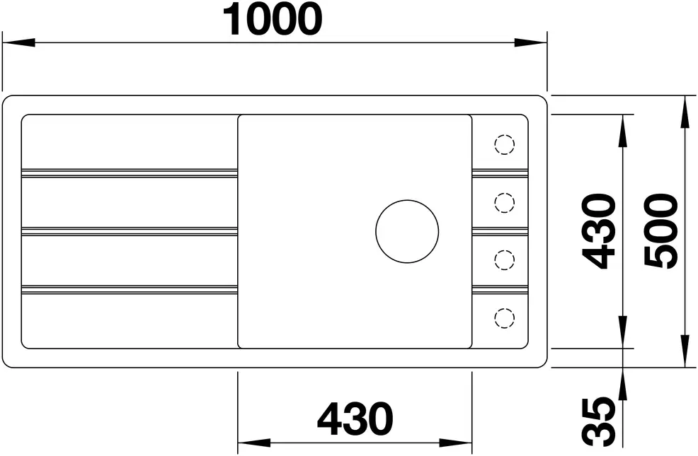 Кухонная мойка Blanco Faron XL 6 S (черный, с клапаном автоматом) фото