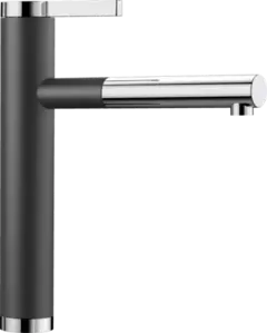 Смеситель Blanco Linee-S Silgranit (антрацит) фото