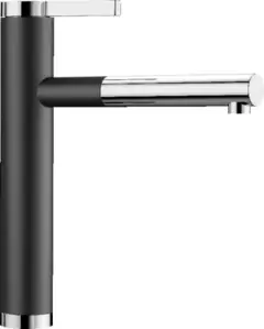 Смеситель Blanco Linee-S Silgranit (черный) фото