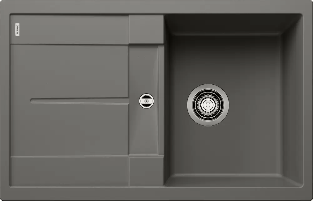 Blanco Metra 45 S (вулканический серый, с клапаном автоматом)