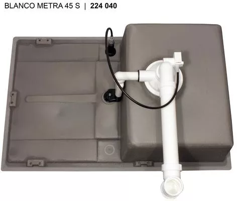 Кухонная мойка Blanco Metra 45 S Compact (мягкий белый, с клапаном автоматом) фото