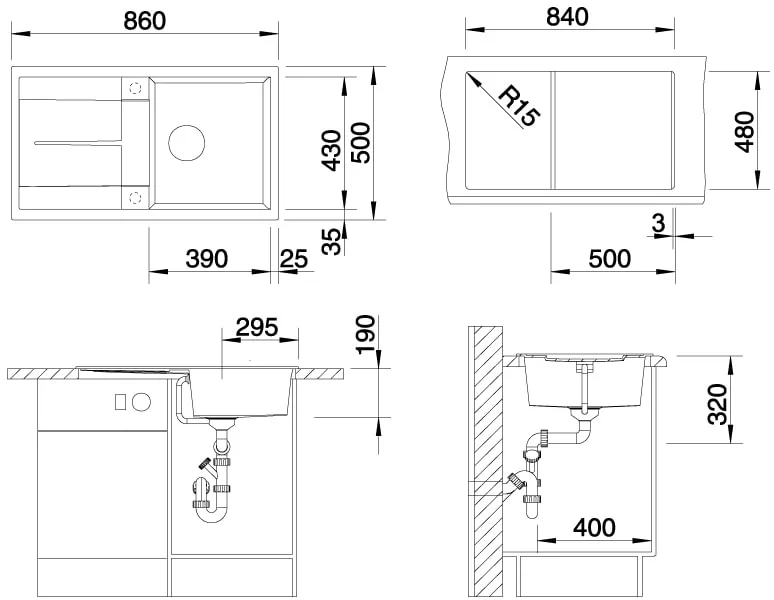 Кухонная мойка Blanco Metra 5 S (жемчужный) фото