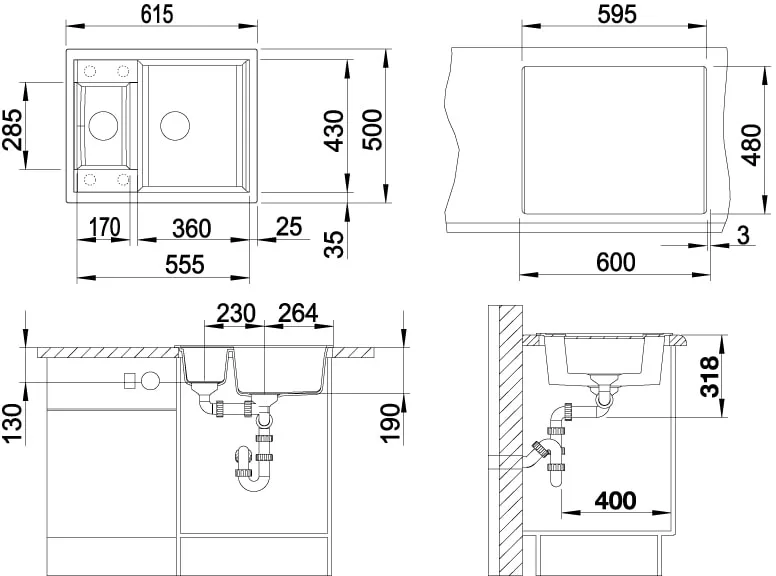 Кухонная мойка Blanco Metra 6 (каменный серый) фото