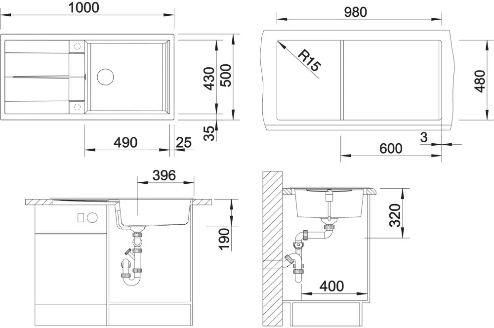 Кухонная мойка Blanco Metra XL 6 S (трюфель) фото