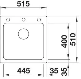 Кухонная мойка Blanco Naya 5 (мягкий белый) фото