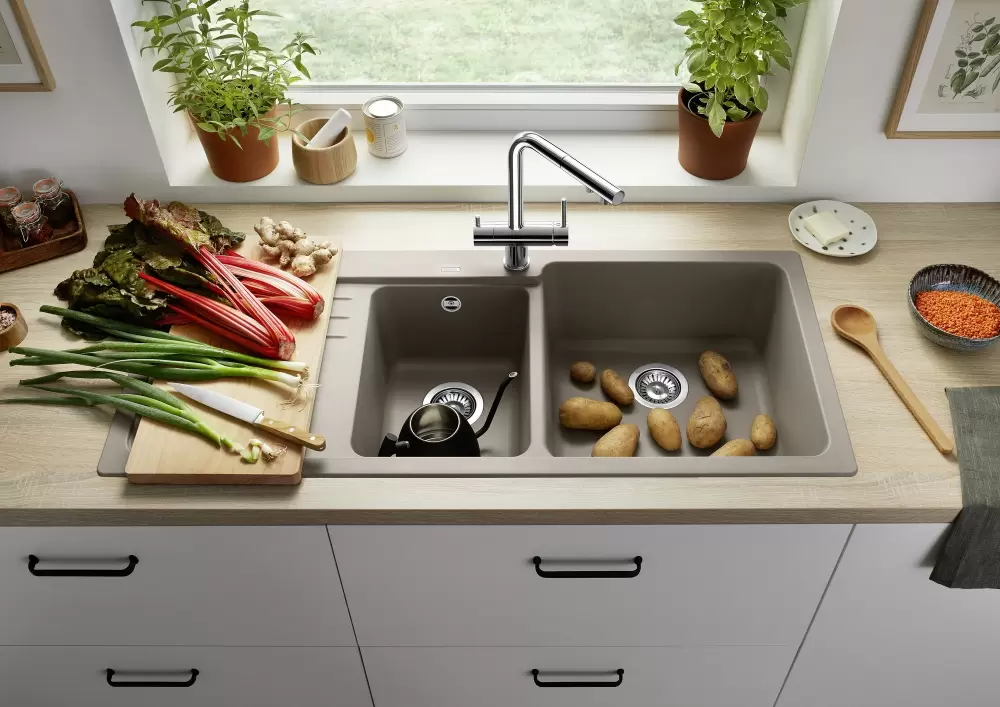 Кухонная мойка Blanco Naya 8 S (правая, трюфель) фото