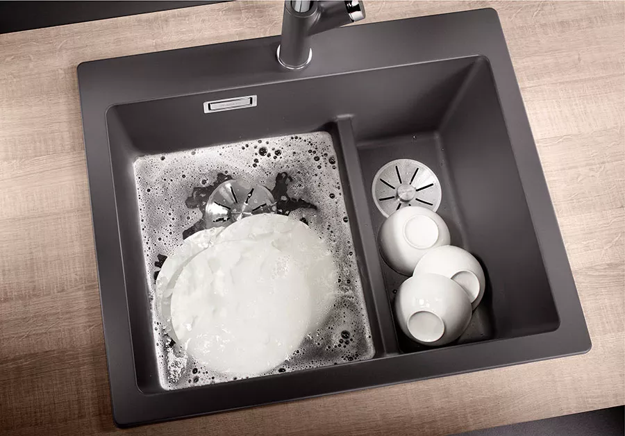 Кухонная мойка Blanco Pleon 6 Split (каменный серый) фото