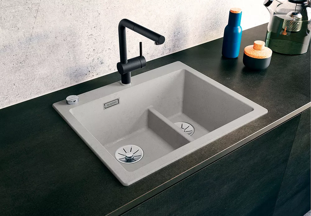 Кухонная мойка Blanco Pleon 6 Split (каменный серый) фото