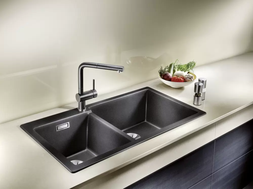 Кухонная мойка Blanco Pleon 9 (правая, черный) фото