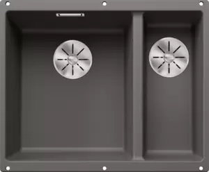 Кухонная мойка Blanco Subline 340/160-U (левая, вулканический серый) фото