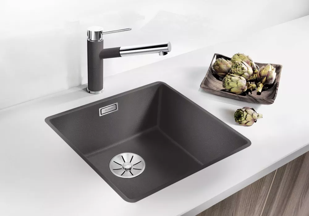 Кухонная мойка Blanco Subline 400-F (вулканический серый) фото