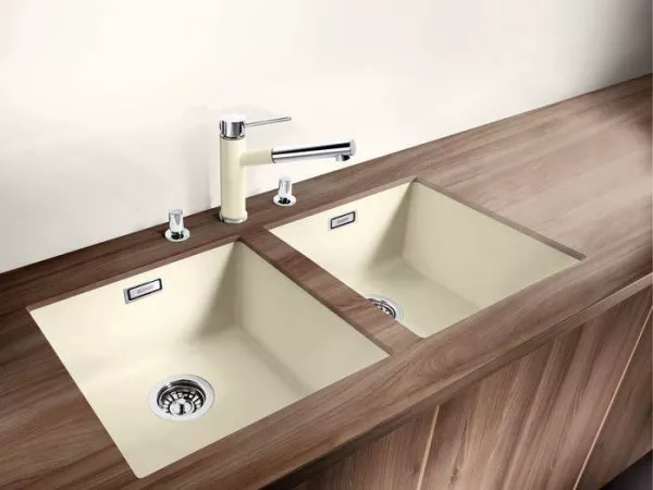 Кухонная мойка Blanco Subline 400-U (мягкий белый) фото