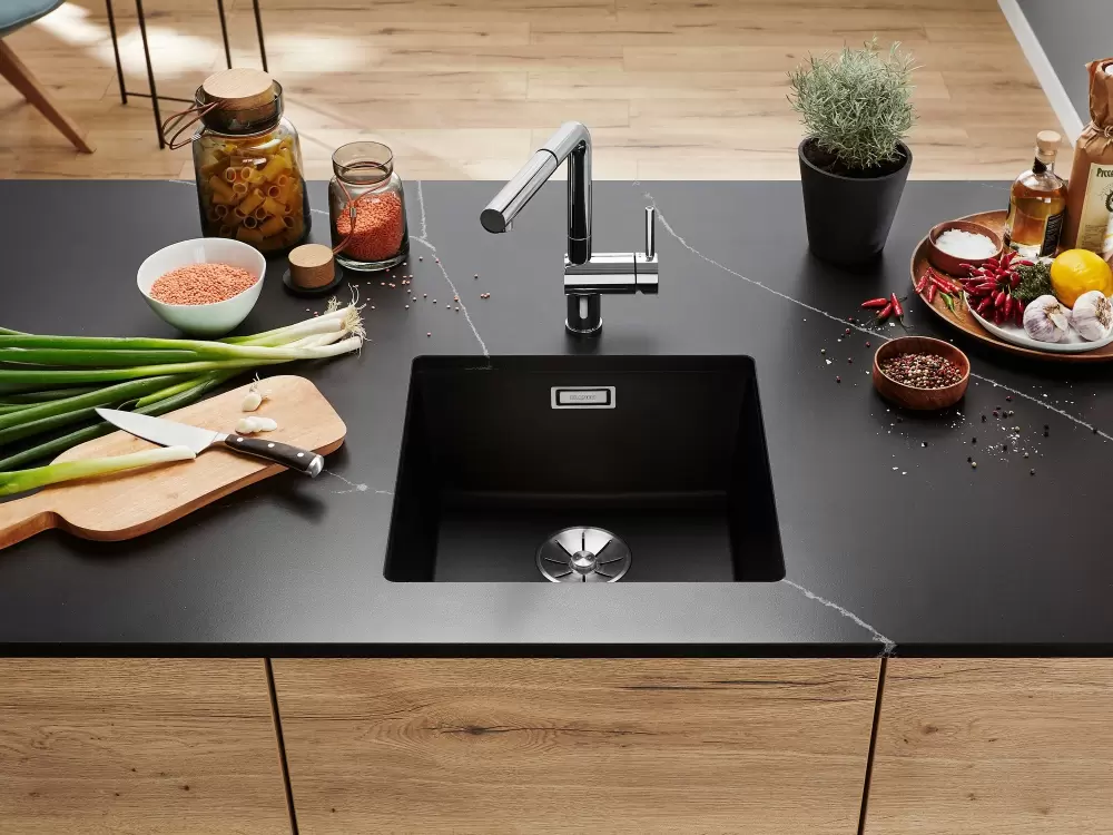 Кухонная мойка Blanco Subline 400-U Coloured Components (антрацит) фото