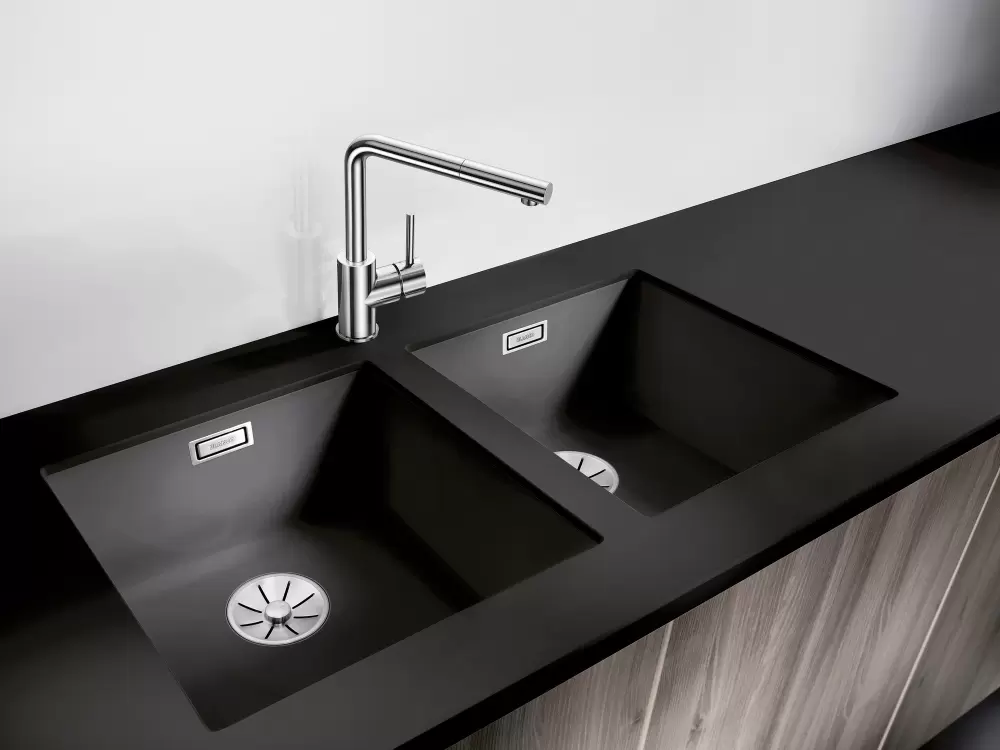 Кухонная мойка Blanco Subline 400-U Coloured Components (антрацит) фото