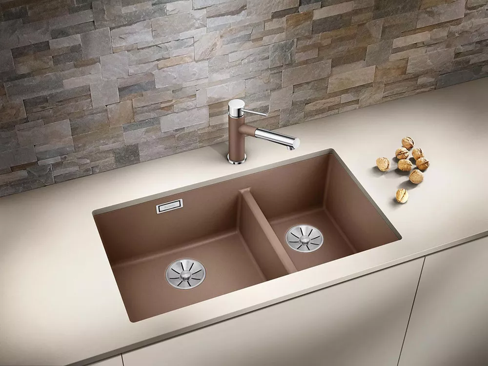 Кухонная мойка Blanco Subline 430/270-U (вулканический серый) фото