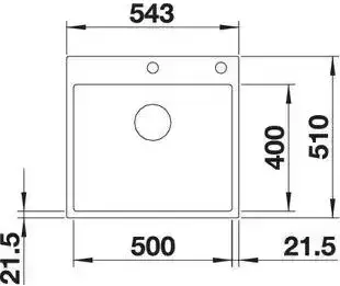 Кухонная мойка Blanco Subline 500-IF/A SteelFrame (белый, с клапаном автоматом) фото 6