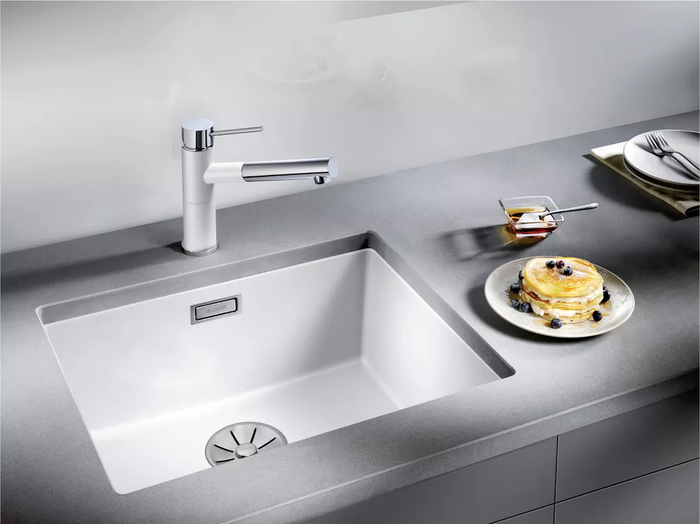 Кухонная мойка Blanco Subline 500-U (мягкий белый) фото