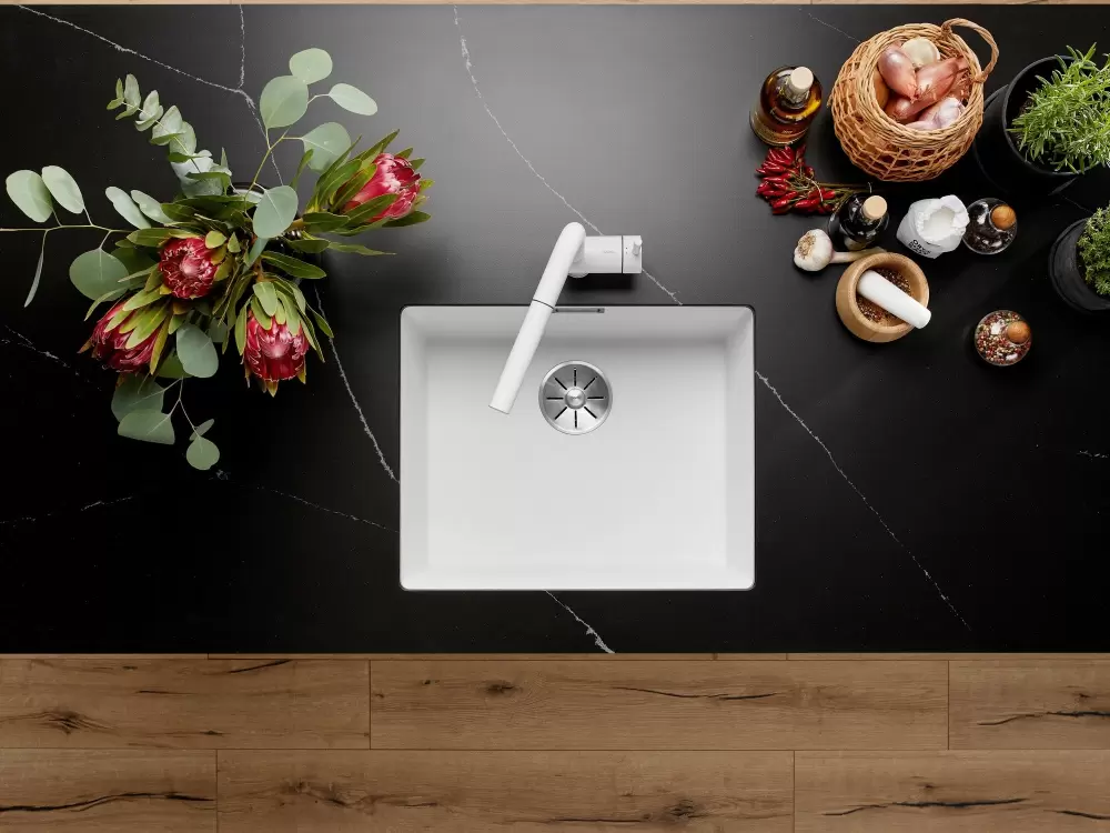 Кухонная мойка Blanco Subline 500-U Coloured Components (черный) фото