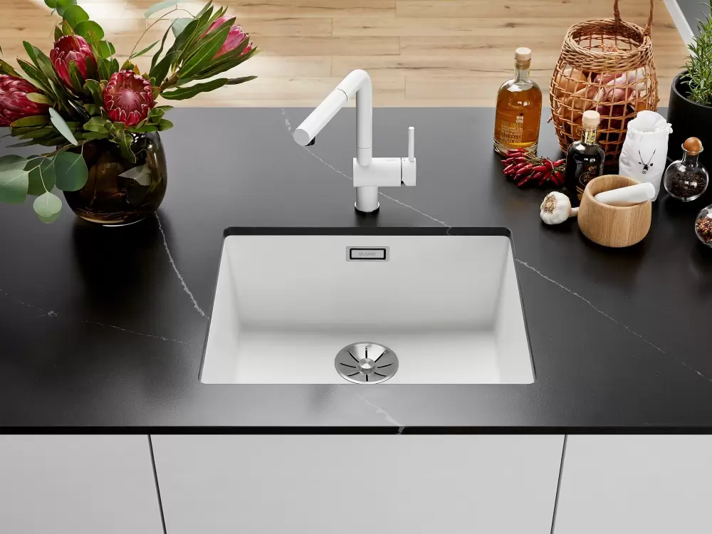 Кухонная мойка Blanco Subline 500-U Coloured Components (черный) фото