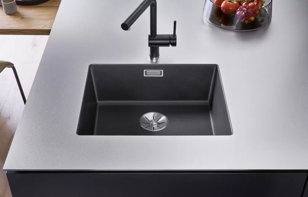 Кухонная мойка Blanco Subline 500-U Coloured Components (черный) фото