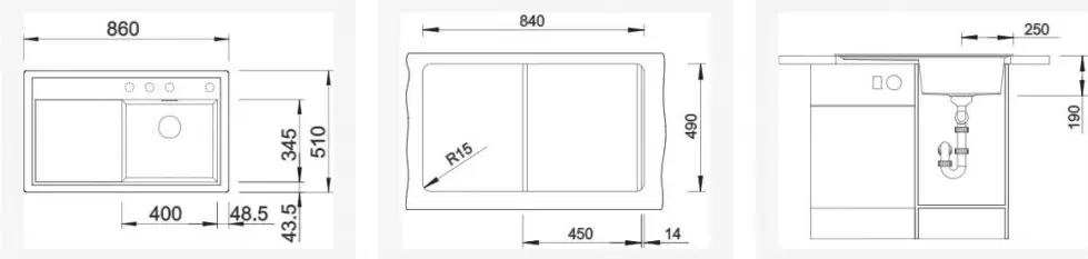 Кухонная мойка Blanco Zenar 45 S (левая, мускат) фото