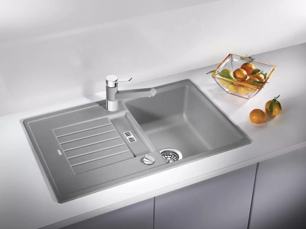 Кухонная мойка Blanco Zia 45 S (черный, с клапаном-автоматом) фото