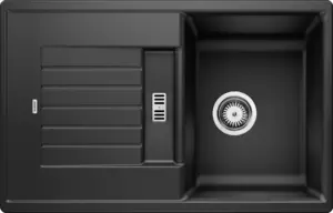 Кухонная мойка Blanco Zia 45 S (черный, с клапаном-автоматом) фото