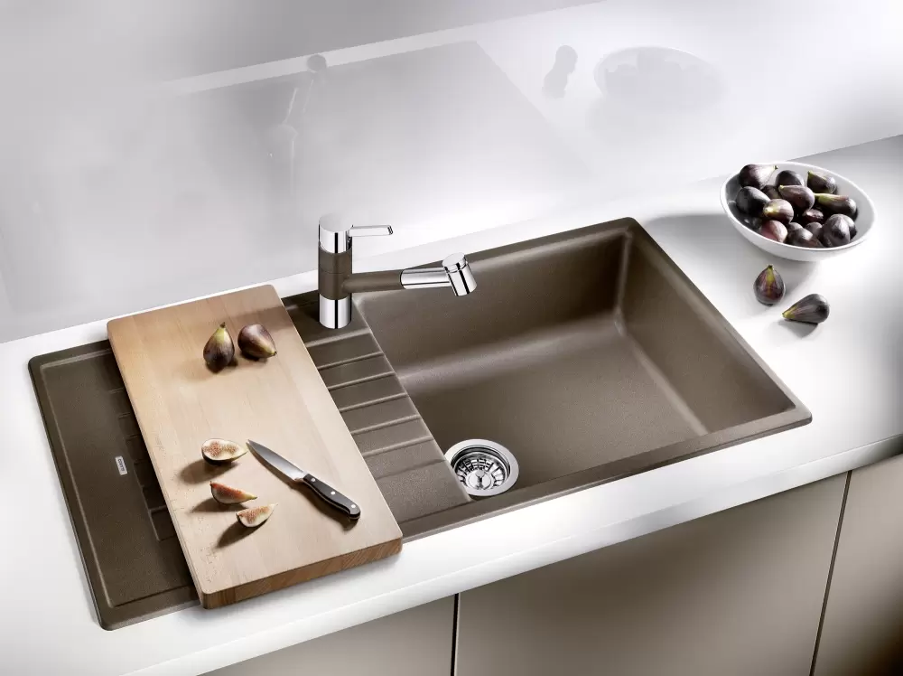 Кухонная мойка Blanco Zia XL 6 S (черный, с клапаном-автоматом) фото