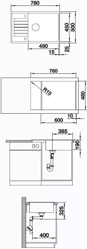 Кухонная мойка Blanco Zia XL 6 S Compact (мягкий белый) фото
