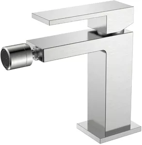 Смеситель для биде Boheme Qubic Brushed Nickel 476-NB фото