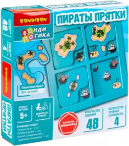 Настольная игра BONDIBON БондиЛогика Пираты. Прятки ВВ6010 фото